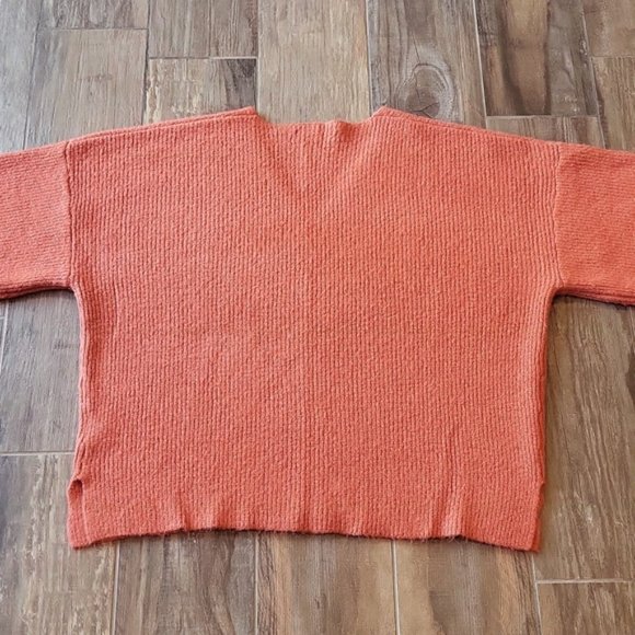 ASOS Threadbare Pumpkin Spice V-Neck Ribbed Relaxed-Fit Sweater - Picture 12 of 15